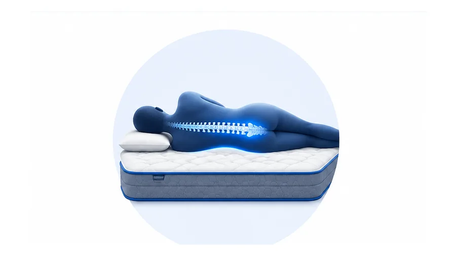Back support mattress infographic