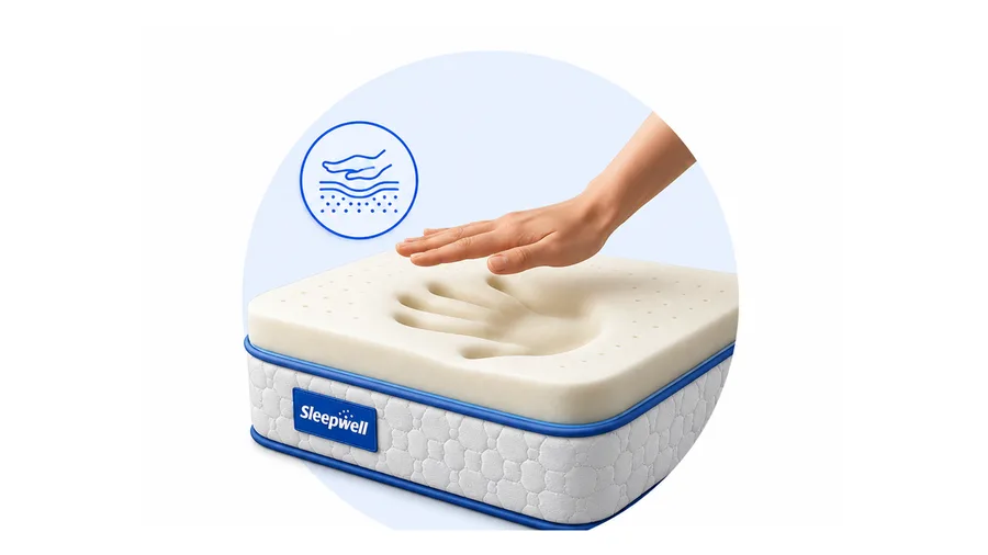 Memory foam mattress infographic